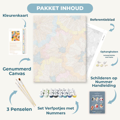 Potlood bloemmozaïek