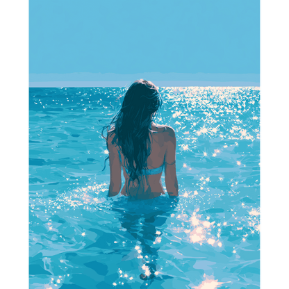 Zonnig water - Schilder Op Nummers