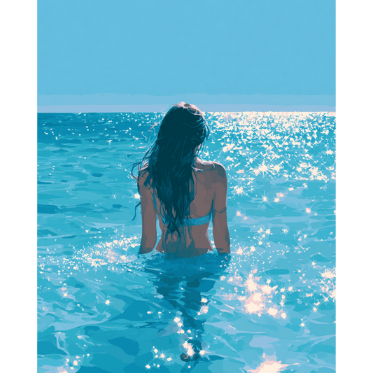 Zonnig water - Schilder Op Nummers