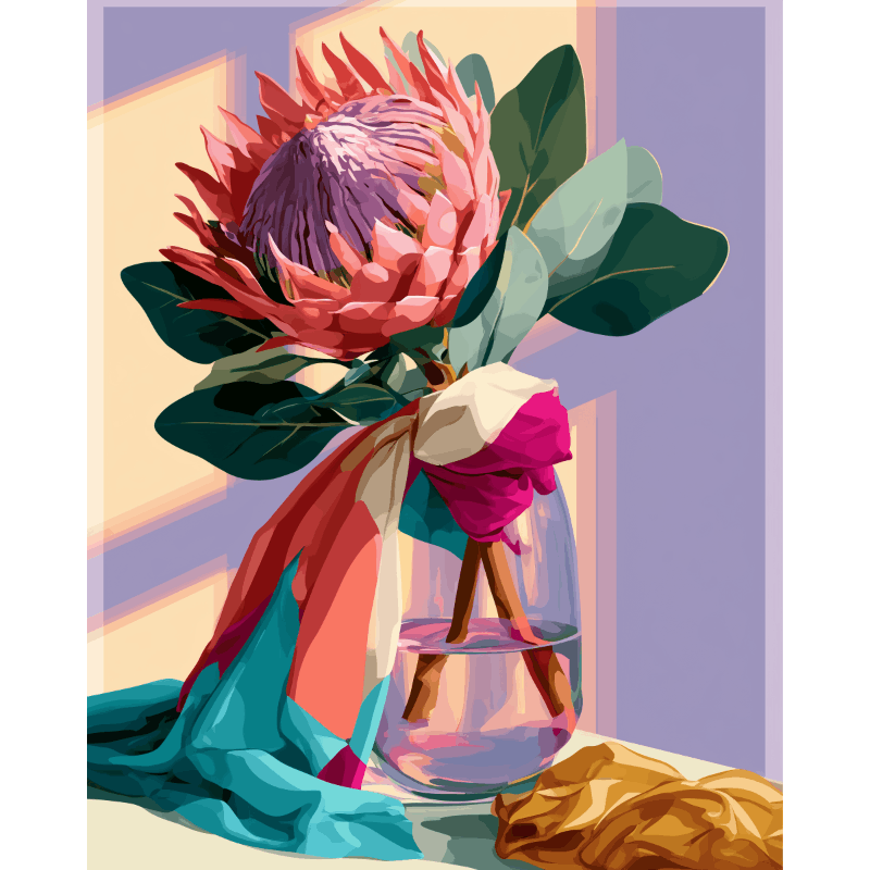 Bloeiende protea