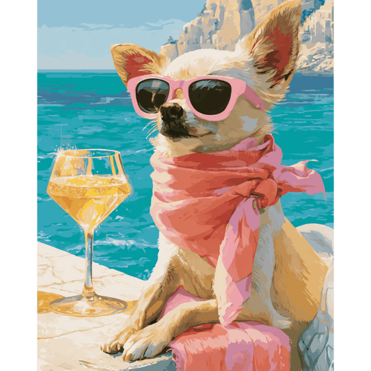 Chihuahua op vakantie