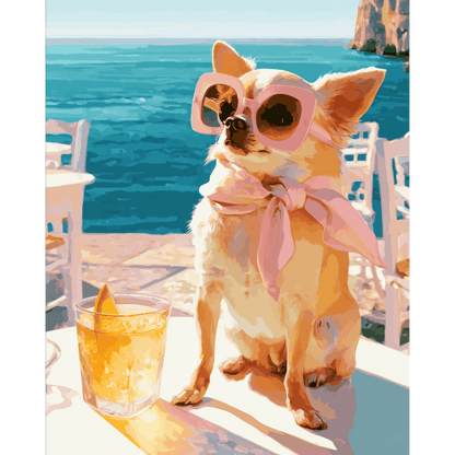 Elegante chihuahua - Schilder Op Nummers