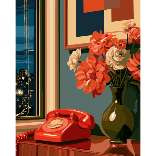 Vintage interieur - Schilder Op Nummers