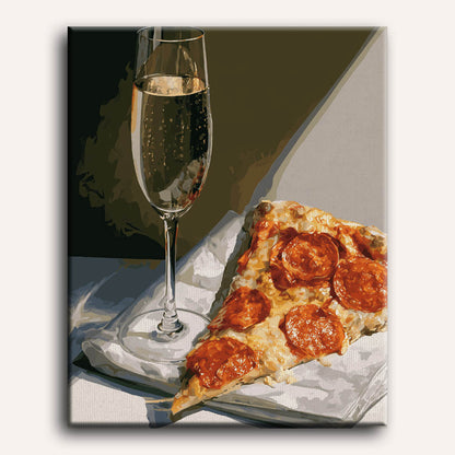 Champagne & pizza