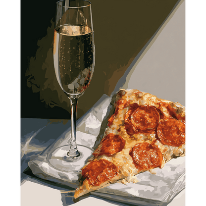Champagne & pizza