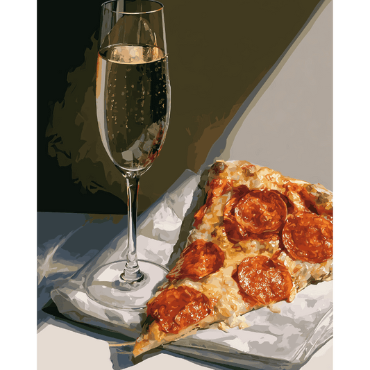 Champagne & pizza