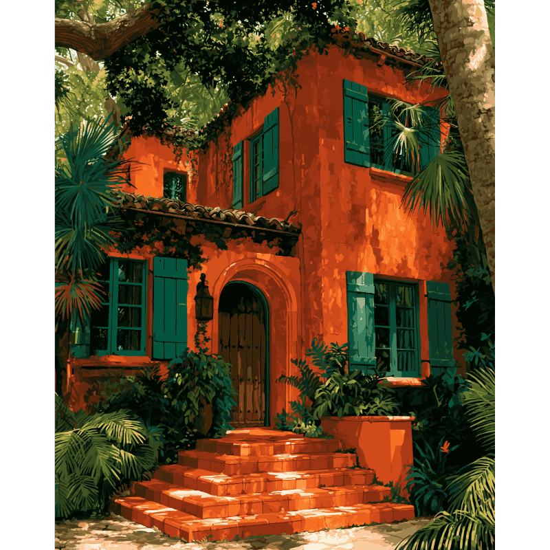 Terracotta villa