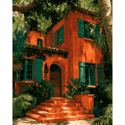 Terracotta villa
