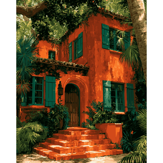 Terracotta villa