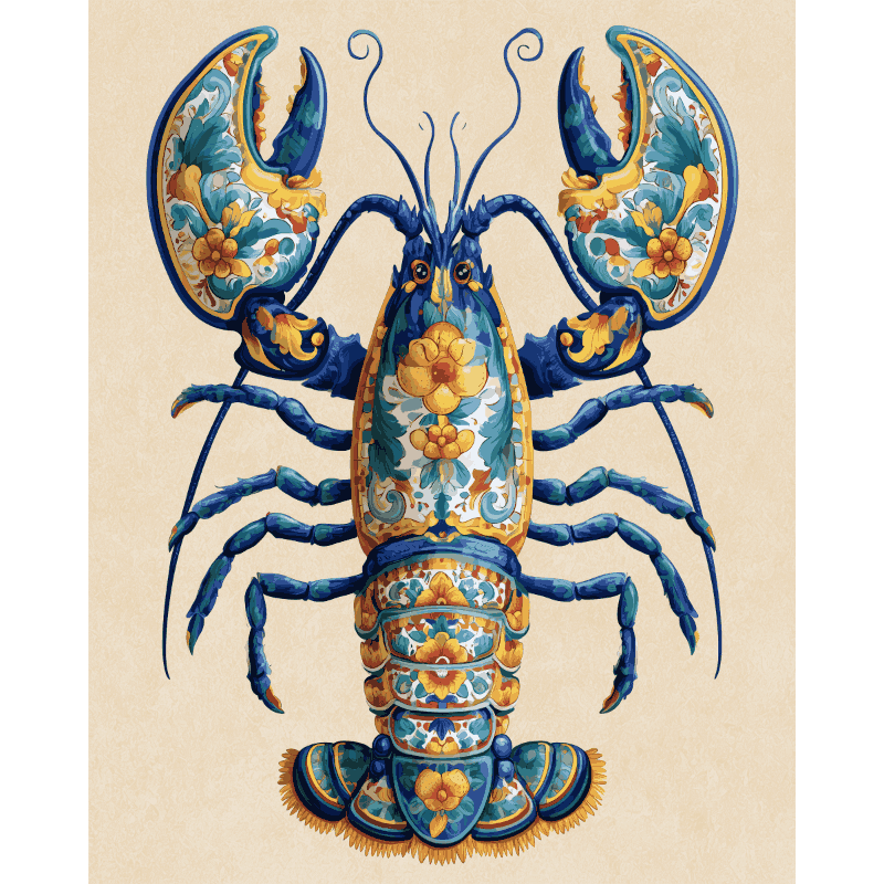 Italiaanse Majolica kreeft