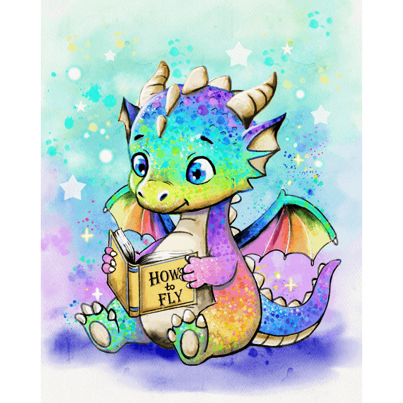 Rainbow Dragon – by Tiny Tami