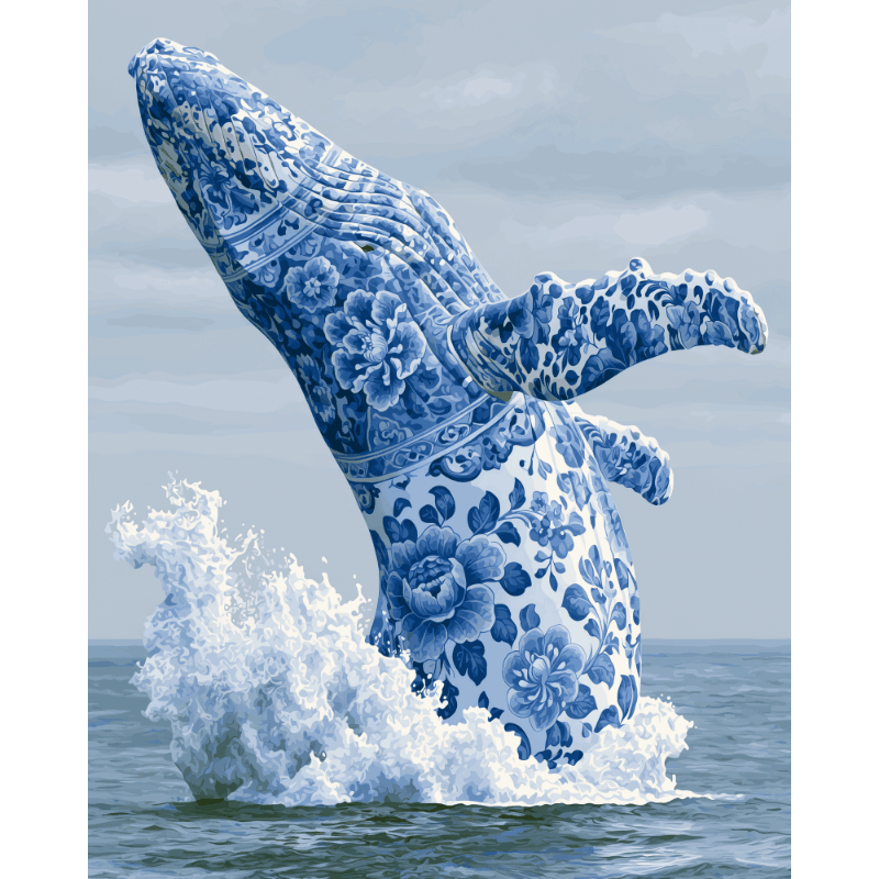 Delfts blauwe walvis