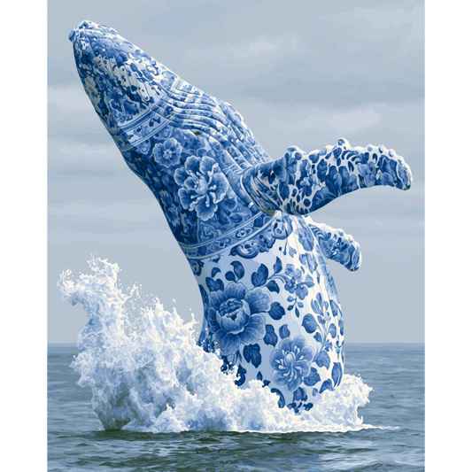 Delfts blauwe walvis