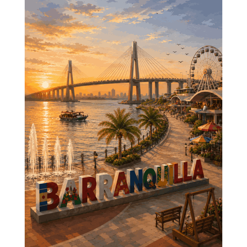 Barranquilla zonsondergang