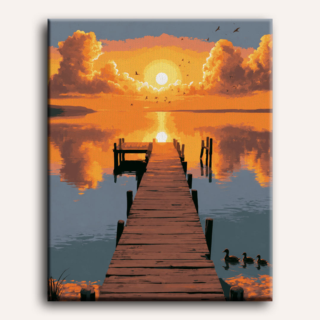 Zonsondergang sereniteit