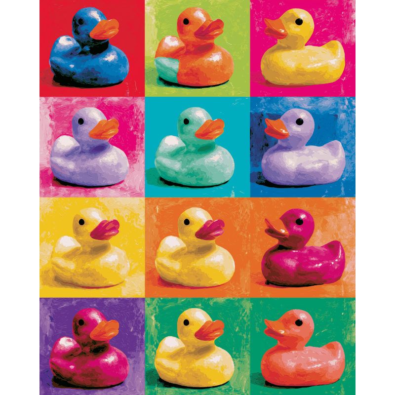 Pop-art eenden