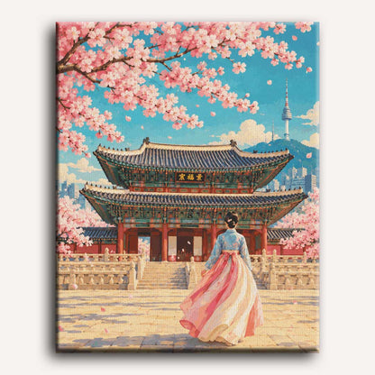 Lente bij Gyeongbokgung