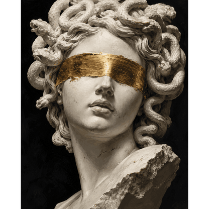 Geblinddoekte Medusa