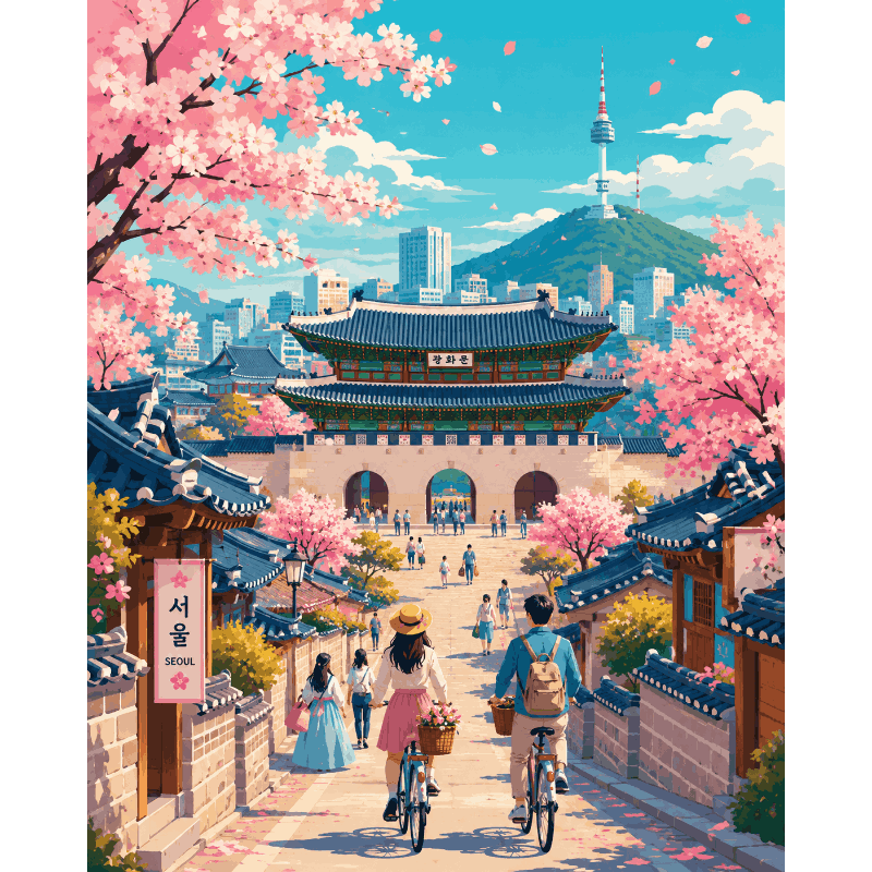 Seoul in bloei