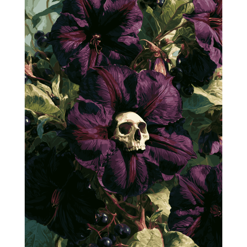 Gotische nachtschade bloem