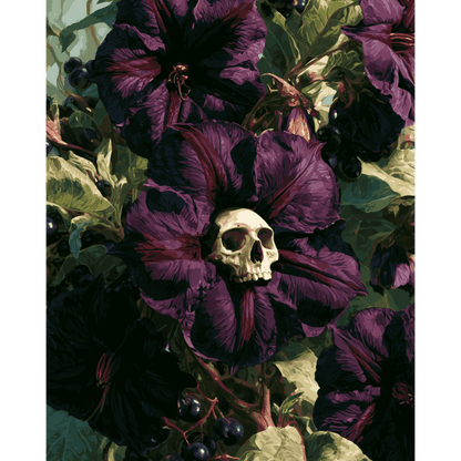 Gotische nachtschade bloem