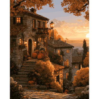 Toscaanse herfstgloed - Schilder op nummers