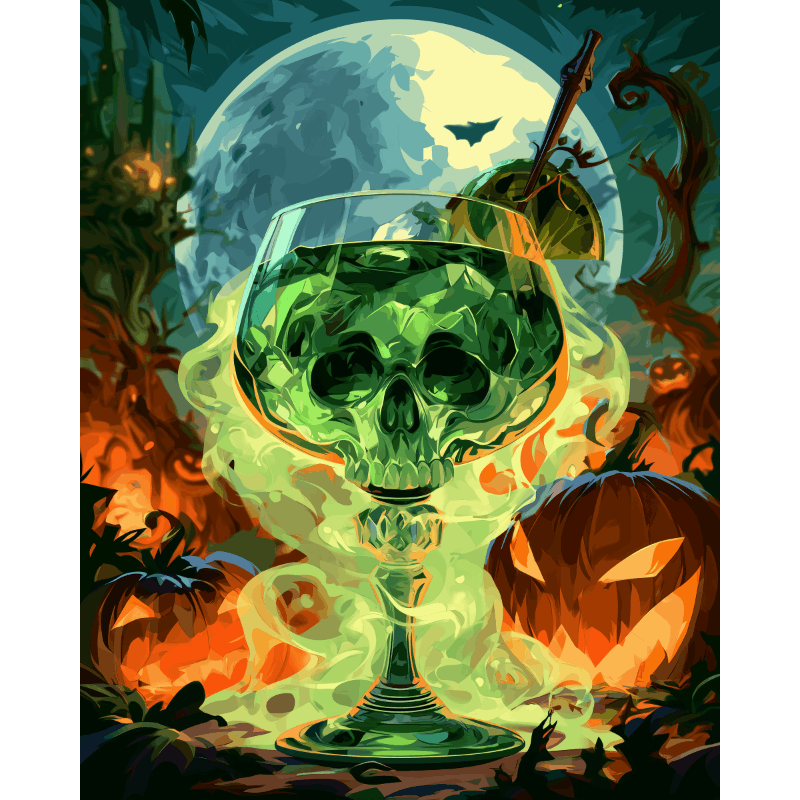 Geesten van Halloween - Schilder op nummers