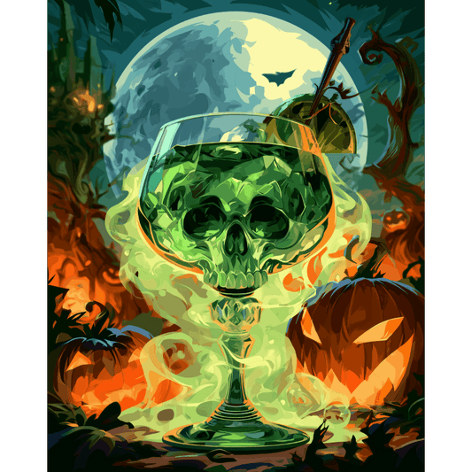 Geesten van Halloween - Schilder op nummers