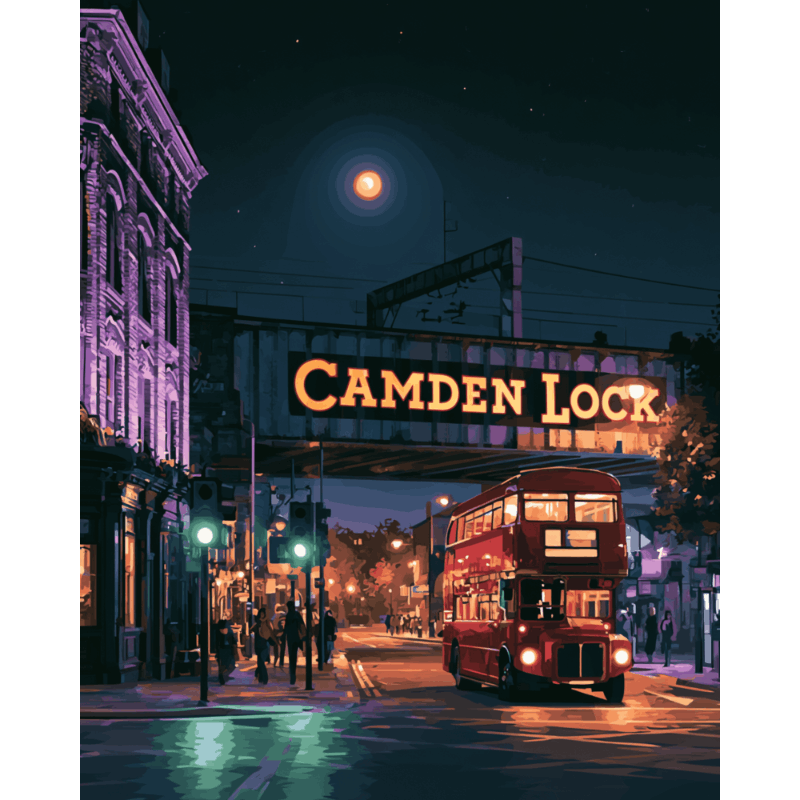 Camden nachten - Schilder op nummers