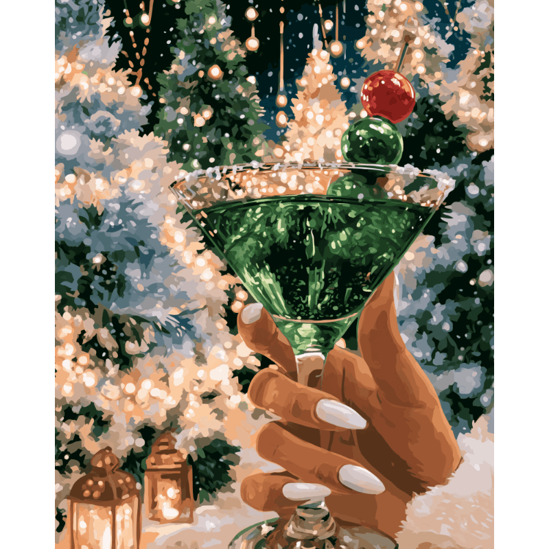 Kerstgloed - Schilder op nummers