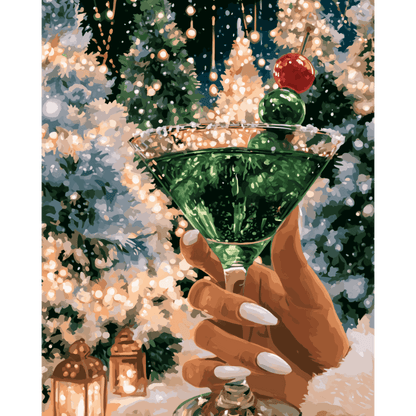 Kerstgloed - Schilder op nummers
