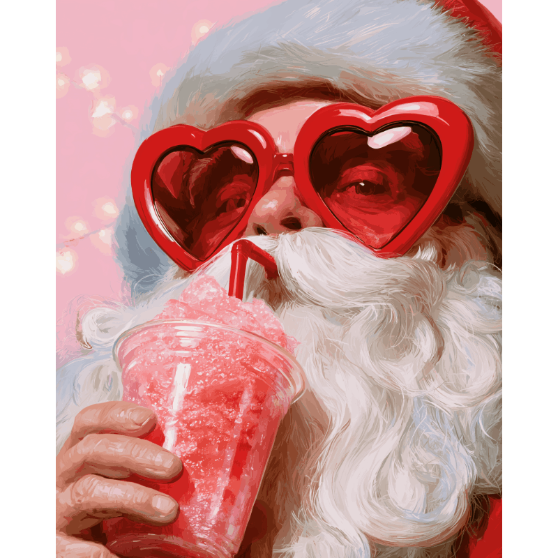 Coole Kerstman - Schilder op nummers