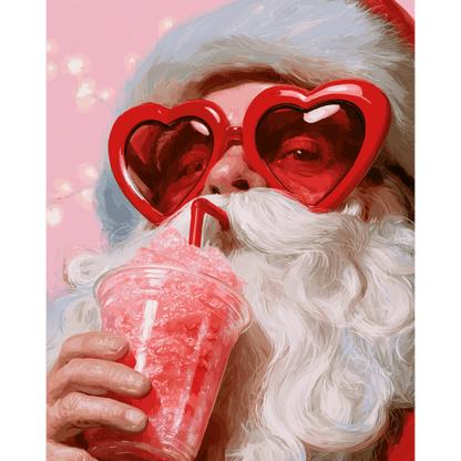 Coole Kerstman - Schilder op nummers