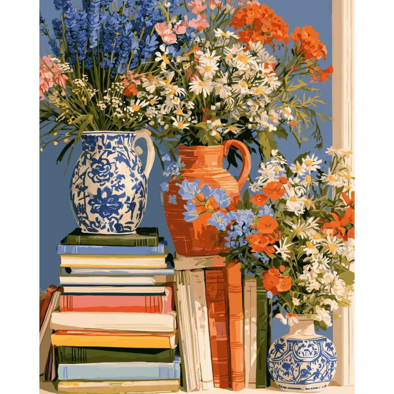Bloemenbibliotheek - Schilder op nummers