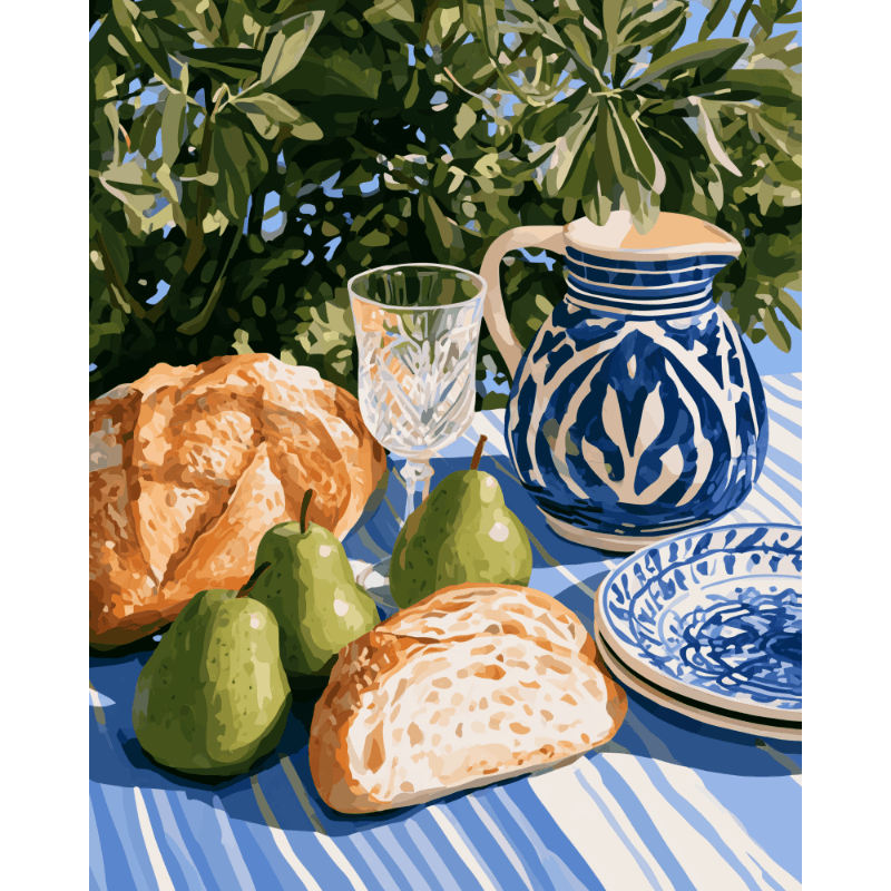 Mediterrane ochtend - Schilder Op Nummers