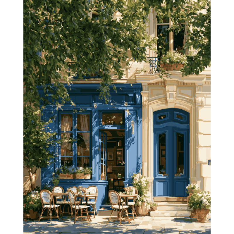 Parisian Café - Schilder Op Nummers