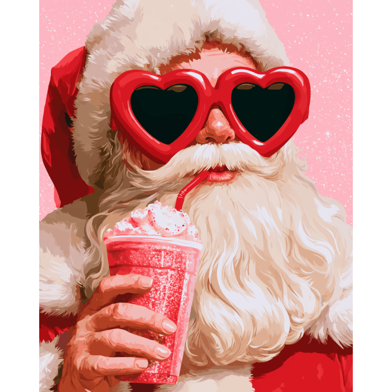 Kerstman stijl - Schilder Op Nummers