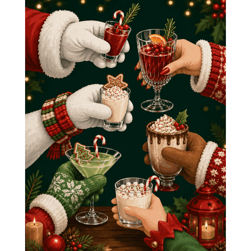 Feestelijk cocktailuur - Schilder Op Nummers