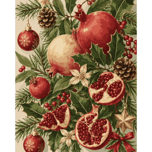 Winter granaatappels - Schilder Op Nummers