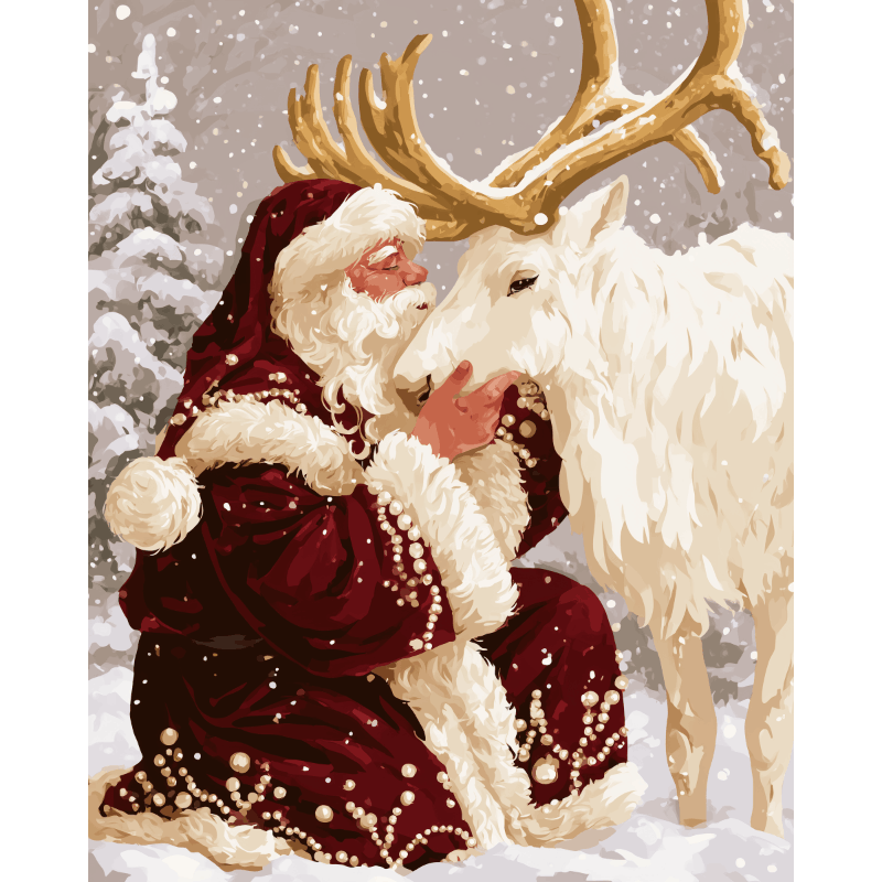 Kerstman omhelzing