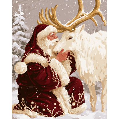 Kerstman omhelzing