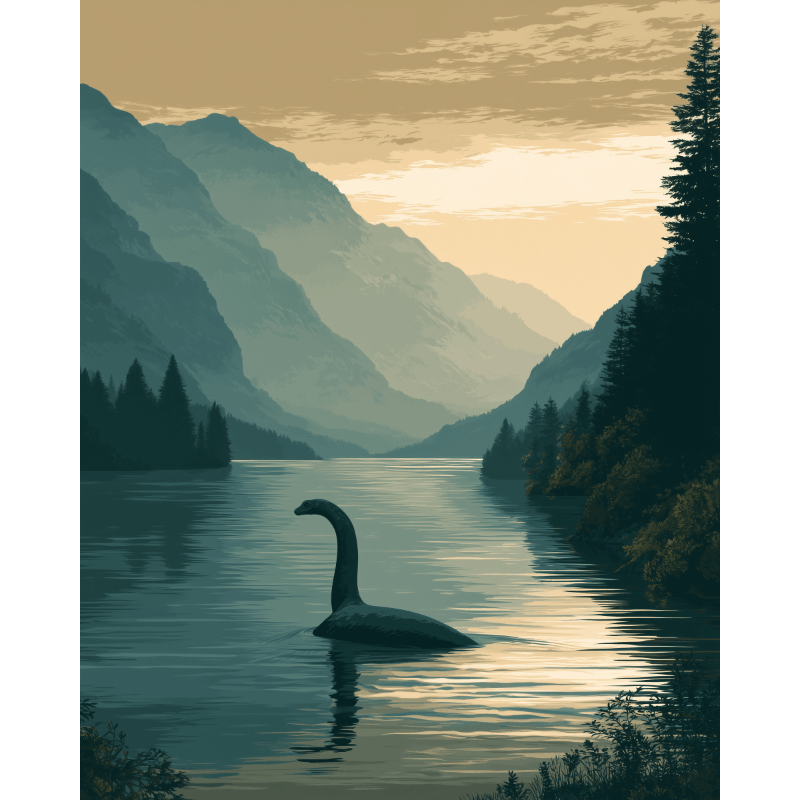Loch Ness legende - Schilder Op Nummers