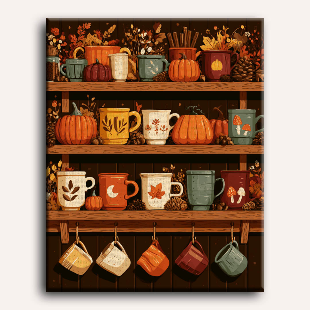 Herfst mok plank