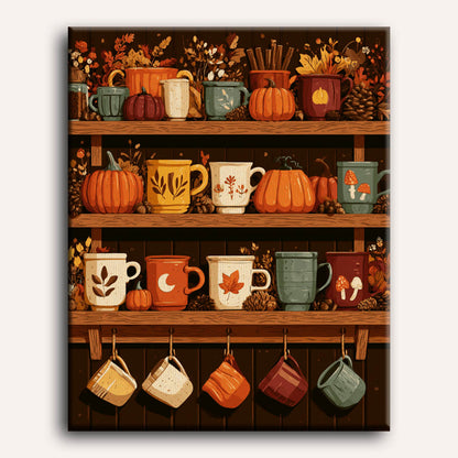 Herfst mok plank