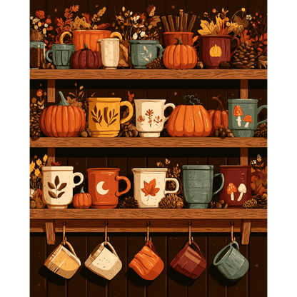 Herfst mok plank