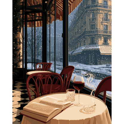 A Parisian Café Evening - Schilder Op Nummers