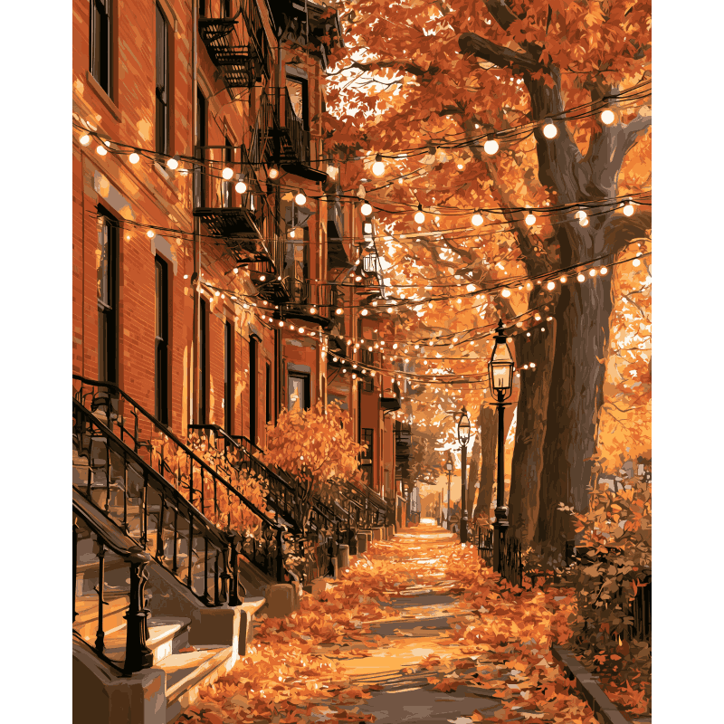 Brooklyn herfstlichten - Schilder Op Nummers