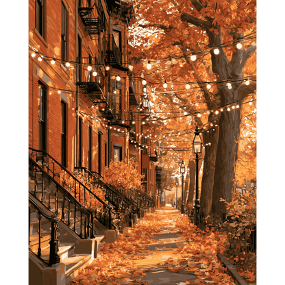 Brooklyn herfstlichten - Schilder Op Nummers