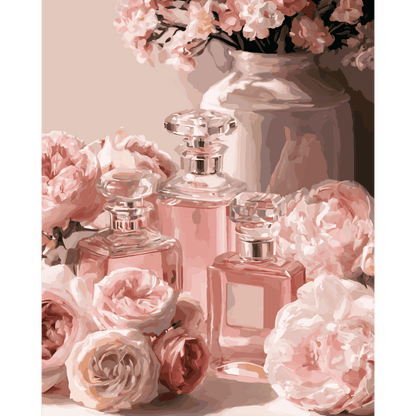 Rozen & parfum - Schilder Op Nummers