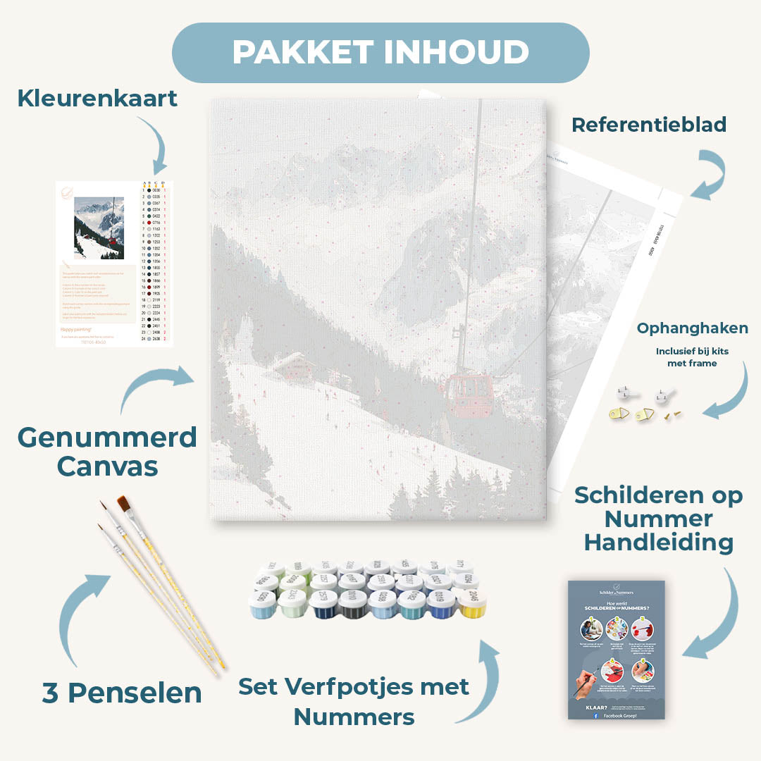 Gondola over de pistes